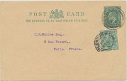 GB 1902 Superb EVII ½d Bluegreen Printed To Order Postcard (STANLEY GIBBONS) Uprated W ½d Bluegreen Tied By CDS „LONDON - Briefe U. Dokumente