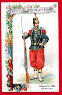 Chomo Biscuits Pernot. Série Uniformes Et Militaires. Grenadier D'infanterie 1860. - Pernot