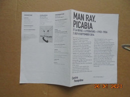 Man Ray, Picabia Et La Revue "Litterature" (1922-1924) - Centre Pompidou 2 July - 8 Septembre 2014 - Belle-Arti