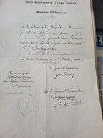 MADEMOISELLE  SOUBEYRAND  ELEVE GRATUITE MAISOND EDUCATION DE LA LEGION D HONNEUR 1912 - Diploma & School Reports