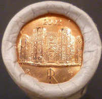 Italia - 1 Centesimo 2002 - Rotolino 50 Pezzi - Rollen