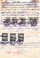 Turkey & Ottoman Empire - Turkish Air Agency Aid Stamp & Rare Document With Stamps - 185 - Brieven En Documenten