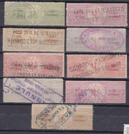 Canton De Genève 9 Timbre Estampillé Dont 1  Perforé - Revenue Stamps