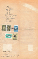 Turkey & Ottoman Empire - Turkish Air Agency Aid Stamp & Rare Document With Stamps - 172 - Briefe U. Dokumente