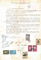 Turkey & Ottoman Empire - Turkish Air Agency Aid Stamp & Rare Document With Stamps - 171 - Lettres & Documents