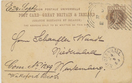 GB 1888 EXPERIMENTAL HOSTER MACHINE POSTMARK (LONDON Double Rim 14 Bars (L) – CBP 10/26 Very Rare HOSTER-POSTMARK-ERROR - Storia Postale