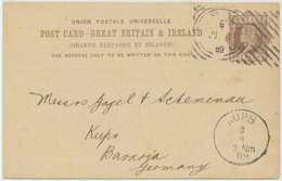 GB 1889, EXPERIMENTAL HOSTER MACHINE POSTMARK (LONDON E.C. Double Rim, 14 Bars (L) – CBP 10/22) On Very Fine QV 1d Brown - Cartas & Documentos