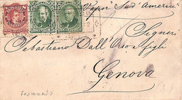 Ac6446 - ARGENTINA - POSTAL HISTORY -  Registered COVER FRONT  To ITALY 1882 - Cartas & Documentos