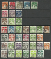 Denmark 1905-1963 Wellenlinien Lot Stamps, O - Collections