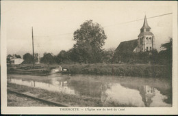 60 THOUROTTE / L'Eglise Vue Du Bord Du Canal / - Thourotte