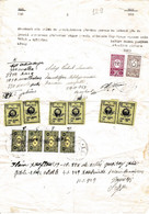 Turkey & Ottoman Empire - Turkish Air Agency Aid Stamp & Rare Document With Stamps - 129 - Covers & Documents