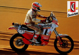 Team Yamaha-Chesterfield - 1991 Raid Paris-Tripoli-Dakar - Signée Par Pilotes Lalay Et Mas  - CPM - Motorcycle Sport