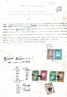 Turkey & Ottoman Empire - Turkish Air Agency Aid Stamp & Rare Document With Stamps - 108 - Briefe U. Dokumente