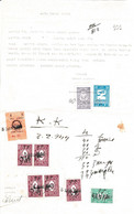 Turkey & Ottoman Empire - Turkish Air Agency Aid Stamp & Rare Document With Stamps - 101 - Brieven En Documenten