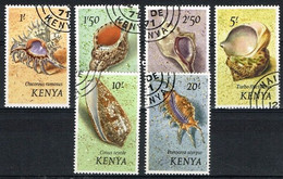 COQ 2 - KENYA N° 43/48 Obl. Coquillages - Kenya (1963-...)
