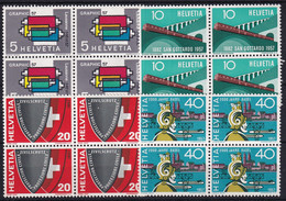 Zumstein 328-331 / Mi. 637-640 Viererbolckserie Postfrisch/**/MNH - Unused Stamps