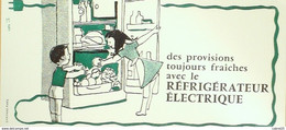 Buvard REFRIGERATEUR électrique - Electricity & Gas