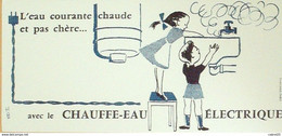 Buvard CHAUFFE EAU - Electricity & Gas