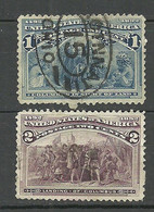 USA 1892 Michel 73 - 74 O Discovery Of America By Ch. Columbus - Indios Americanas