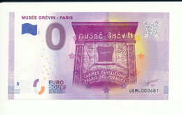 Billet Touristique 0 Euro - MUSEE GREVIN - PARIS - 2020-1 - UEML - N° 681 - Billet épuisé - Autres & Non Classés