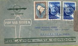 Ac6467 - ARGENTINA - POSTAL HISTORY - AIRMAIL COVER  To SPAIN  1939 Via CONDOR - Brieven En Documenten