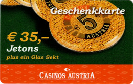 Casino S Austria €35,- Jetons : Geschenkkarte - Cartes De Casino