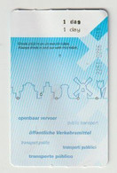Carte D'entrée-toegangskaart-ticket: Dagkaart Tram/bus Openbaar Vervoer GVB Amsterdam (NL) - Europe
