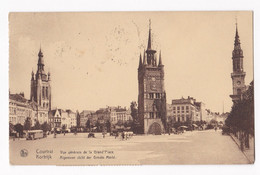 CPA 1937, Vue Generale De La Grand ’Place , Avec 3 Timbres Taxe Français - Plazas