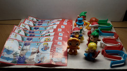 2016 Ferrero - Kinder Surprise -SD273-SD281 Christmas - Complete Set + 8 BPZ's - Monoblocchi