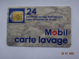 CARTE  A PUCE CHIP CARD CARTE LAVAGE AUTO MOBIL  24 UNITES - Lavage Auto