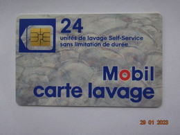 CARTE  A PUCE CHIP CARD CARTE LAVAGE AUTO MOBIL  24 UNITES - Autowäsche