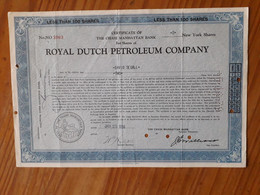 Royal Dutch (Shell) Petroleum Company - 1956 - Pétrole