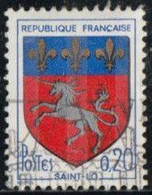 France 1966 Yv. N°1510c - 20c Blason De Saint-Lô - Oblitéré - 1941-66 Escudos Y Blasones