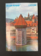 Ancien Dépliant Touristique Offizielle Kurkarte Luzern Suisse - Tourism Brochures