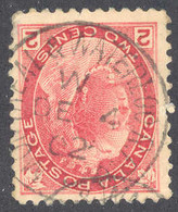 1707) Canada 77  RPO Montreal & Waterloo Q-175 1902 - Postal History