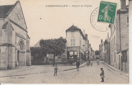 VERNOUILLET - Portail De L'église - Epicerie - Publicité KUB  PRIX FIXE - Vernouillet