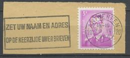 Belgique - Belgium - Belgien Marcophilie 1958-62 Y&T N°FL(2) - Michel N°PM1127 - Flamme -zet Uw Naam En Adres - Flammes