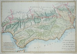 [Espagne] - 18e S. L'Andalousie Avec Les Royaumes De Grenade Et De Murcie. - Geographical Maps