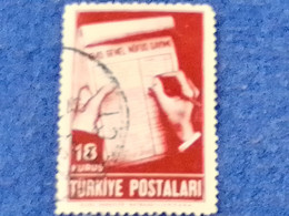 TÜRKİYE.-1940-50-     18K NATİONAL CENSUS DAMGALI - Used Stamps