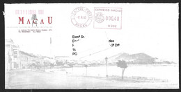 Macau Letter With Mechanical Obliteration From E. Central Postal Of Macau In 1992. Image Of Macau. Carta De Macau Com Ob - Covers & Documents