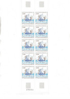 ST PIERRE ET MIQUELON   -N° 492 BLOC DE 10 NEUF SANS CHARNIERE -ANNEE 1988 -COTE : 20,80 € - Unused Stamps