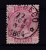 DDDD 478  --  Timbre No 38 (Emission Maudite) Cachet RELAIS à Etoiles EVERBECQ 1884 - COBA 50 EUR - 1883 Leopoldo II