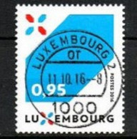 LUXEMBOURG, LUXEMBURG 2016, MI 2105, Y&T 2049, NOUVELLE SIGNATURE DU LUXEMBOURG,  GESTEMPELT, OBLITERE - Usados