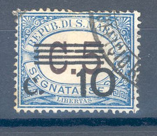 RSM F.lli USATI SEGNATASSE 013 - San Marino 1936-39 - 1v. Da C.10 Su C.5 - Postage Due