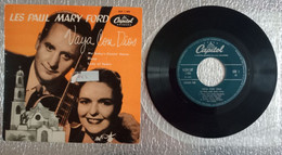 45 Tours SP Les Paul Mary Ford EAP 1-495 CAPITOL Records Vaya Con Dios 4 Titres! - Musiques Du Monde