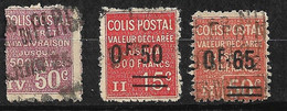 France Colis Postaux   N ° 55  ; 60  Et 62        Oblitérés B/TB   Voir7scans    Soldé   ! ! ! - Gebraucht