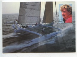 Laurent Bourgnon Skipper  Trimaran Primagaz - Champion Du Monde Course Au Large 1993 (cp Vierge) - Sailing
