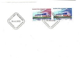 Finland  1973 NORDEN : House Of The North, Reykjavik, MI 724-725 FDC - Covers & Documents