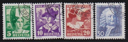 Schweiz    .    Yvert   .   278/281      .       O    .    Gestempelt - Usati