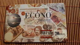 Econo Phone 200 Units Belgium 2 Scans Very  Rare - Cartes GSM, Recharges & Prépayées